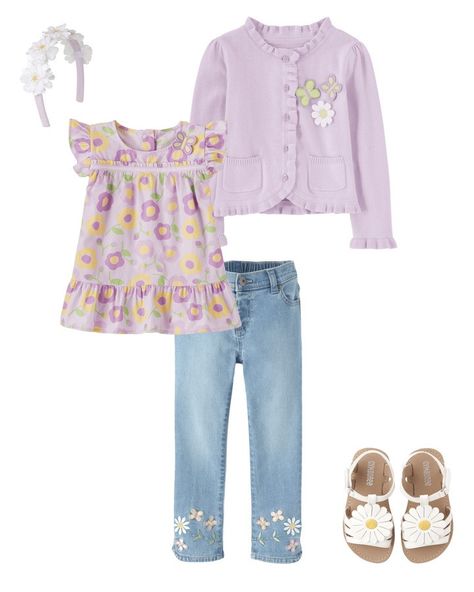 Gymboree | Girls Outfit | Pocketful Of Posies Collection Baby Girl Jeans Outfit, Toddler Girl Pack Jeans, Gymboree Girl Outfits, Gymboree Play And Music, Gymboree Girl, Beauty Pageant, Anime Dragon Ball, Kendall Jenner, Baby Girl Clothes