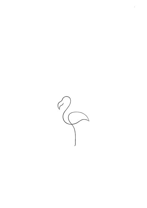 Small Line Art Drawings, Dainty Flamingo Tattoo, Seahorse Tattoo Tiny, Curacao Tattoo, Cool Line Tattoos, Simple Flamingo Tattoo, Aesthetic Tattoo Arm, Small Line Art Tattoos, Simple Line Art Tattoo