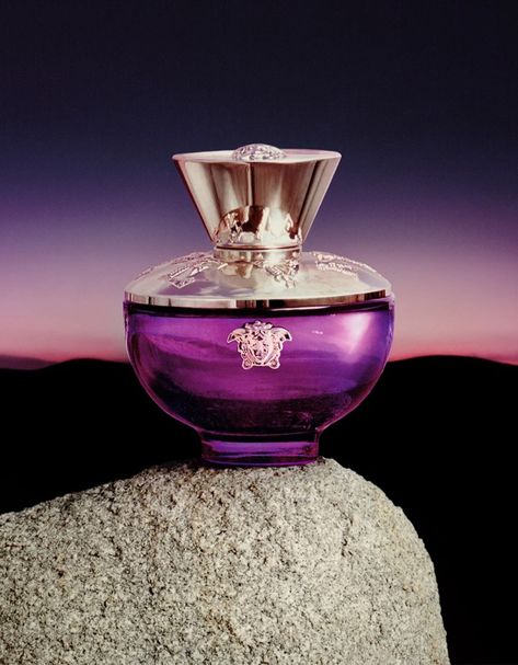 Dylan Purple, Purple Freesia, Versace Parfum, Purple Perfume, Versace Fragrance, Fragrance Campaign, Fragrance Ad, Versace Perfume, Purple Bottle