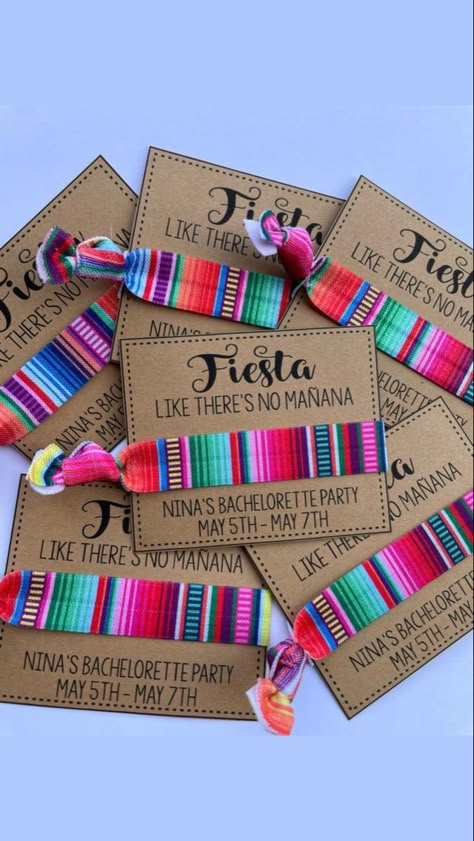 Mexican Themed Bachelorette Party Ideas, Mexican Fiesta 40th Birthday Party, Camping Favors For Adults, Fiesta Birthday Party Favors, Mexico Party Favors, Final Fiesta Decor, Mexican Fiesta Bachelorette Party, Mexican Party Favors For Adults, Fiesta Party Favors For Adults