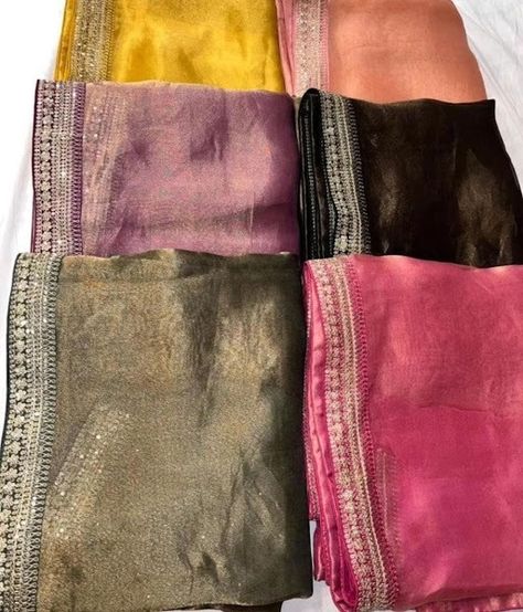 PREMIUM BENERAS TISSUE SAREES Designer Dresses Elegant, Tissue Sarees, Floral Print Sarees, New Saree Designs, Modern Saree, Fancy Sarees Party Wear, Pakistani Fashion Casual, Tissue Saree, Indian Bridal Dress