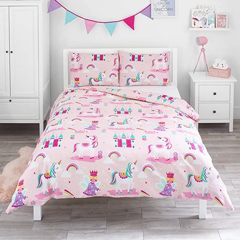 Kids Double Bed, Unicorn Bed, Vibrant Bedding, Unicorn Bedding, Kids Bedding Sets, Double Duvet Covers, Double Duvet, Quilted Duvet Cover, Bed In A Bag