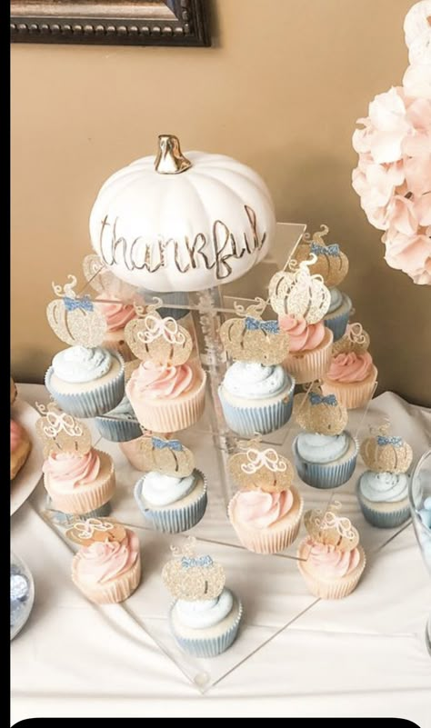 Diy Fall Gender Reveal Decorations, Fall Gender Reveal Decor, Thanksgiving Gender Reveal Party, Fall Gender Reveal Cupcakes, Fall Gender Reveal Ideas For Party Food, Gender Reveal Ideas Pumpkin Theme, Gender Reveal Ideas Fall Theme, Fall Gender Reveal Decorations, Fall Gender Reveal Food Ideas