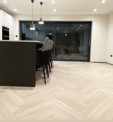 Herringbone Vinyl Floor, Herringbone Flooring, Busy Kitchen, Floor Sitting, Herringbone Floor, Wood Grain Texture, Herringbone Design, Anna Maria Island, Waterproof Flooring