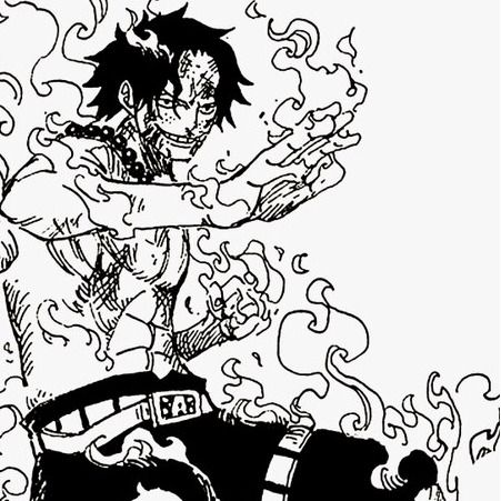 Ace Manga Panel, One Piece Manga Pfp, Ace One Piece Manga, Ace Manga, Manga Black And White, Bonney One Piece, Alice Anime, Ace One Piece, Wan Pīsu