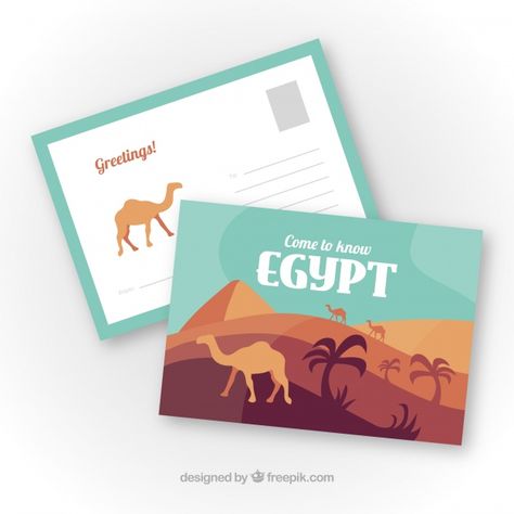 Post Card Ideas Creative, Post Card Design Creative, Egypt Postcard, Postcard Design Ideas, Chinese Branding, Creative Postcard, Postcard Project, Postcard Layout, Egypt Design