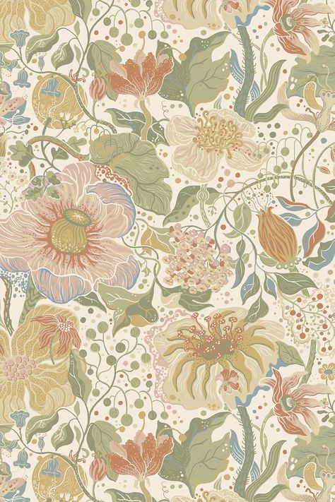 Vintage floral wallpapers