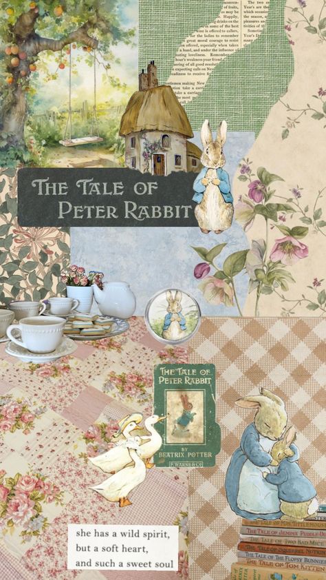 Aislyn Core, Peter Rabbit Aesthetic, Beatrix Potter Aesthetic, Peter Rabbit Wallpaper, Apple Widget, Peter Rabbit Illustration, Furniture Illustration, Minimalist Wallpaper Phone, Bee Crafts For Kids