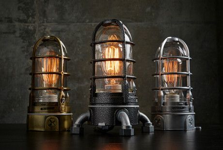 I found the coolest thing at Touch of Modern! Lamp Cage, Log Lamp, Steampunk Lights, Lampe Steampunk, Bedside Lamps With Usb, Rustic Lamp, Squirrel Cage, Steampunk Lighting, Industrial Style Decor