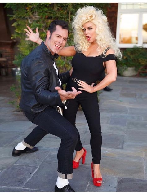 Grease Best Costume Ideas, Couple Costumes For Halloween, Danny Zuko, Cute Couple Halloween, Chocolate Frosting Recipes, Sandra Dee, Eric Johnson, Cute Couple Halloween Costumes, Best Costume