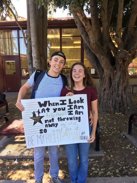 Hamilton homecoming proposal Hamilton Homecoming Proposals, Hoco Proposals Ideas Theatre, Hamilton Hoco Poster, Musical Hoco Proposal, Theater Kid Hoco Proposal, Musical Theatre Hoco Proposal, Hamilton Hoco Proposals, Music Homecoming Proposal, Hamilton Promposal