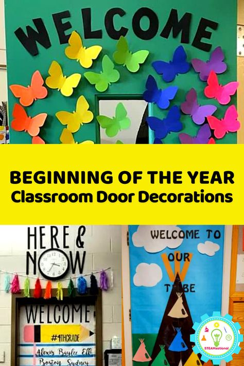 Year 1 Door Display, Welcoming Classroom Doors, Welcoming Classroom Door Ideas, Preschool Door Decorations Welcome Back To School, Welcome To Prek Classroom Door, Class Door Decoration Ideas Welcome, Beginning Of The Year Door Ideas, Classroom Door Welcome Ideas, Beginning Of School Year Door Decoration