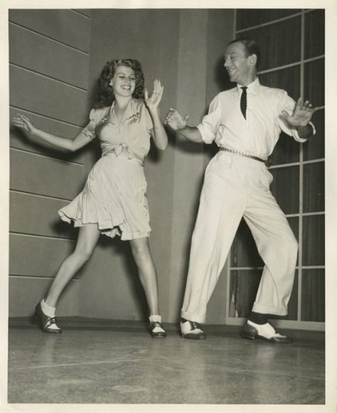 Fred and Rita candid during rehearsals Vintage Dance, Mark Ronson, Lindy Hop, Swing Dancing, Shall We Dance, People Dancing, Rock Lee, Partner Dance, Fred Astaire