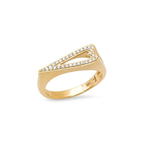 Exclusive MBAB x Helena Rose Classic Diamond Heart Stacking Ring Diamond Stacking Rings, Rose Jewelry, Chains Necklaces, Baguette Diamond, Stacking Ring, Diamond Heart, Yellow Rose, Stacking Rings, Pave Diamonds