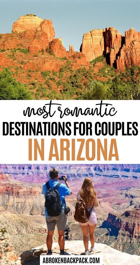 Planning a romantic getaway in Arizona? Read our guide to explore the most romantic things to do in Arizona. You'll find information about the best Arizona hotels for couples, the most romantic restaurants, and romantic things, of course! Read our Arizona guide to learn more! Weekend Vegas Trip, Arizona Honeymoon, Arizona Hotels, Things To Do In Arizona, Honeymoon Activities, Couples Things To Do, Grand Canyon Railway, Romantic Restaurants, Arizona Adventure