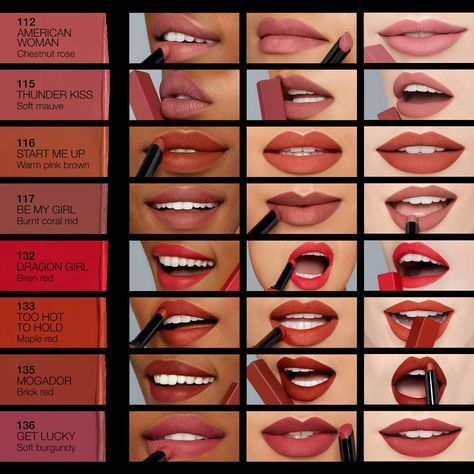 Nars Makeup Products, Best Matte Lipstick, Lipstick Ad, Nars Lipstick, Nars Makeup, Long Wear Lipstick, Dragon Girl, Lip Products, Long Lasting Lipstick