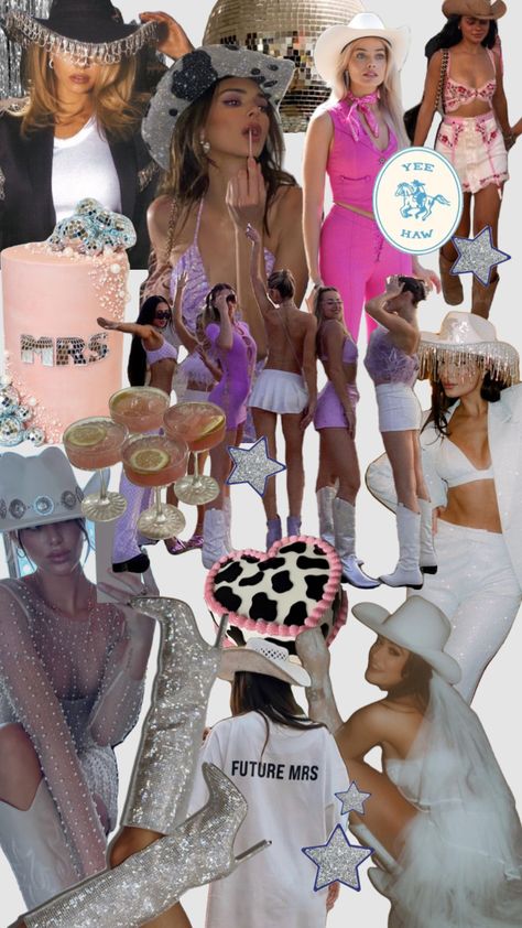 #shufflescollage #shuffleinspo #shufflefyp #fyp #cowgirl #cowboy #cowgirlaesthetic #cowgirlinspo #discocowgirl #disco #glitz #brideinspo Disco Glitz, Cowgirl Bachelorette Party Outfits, Cowgirl Bride, Cowgirl Bachelorette Parties, Las Vegas Bachelorette, Cowgirl Bachelorette, Vegas Bachelorette, Bachelorette Party Planning, Bachelorette Themes