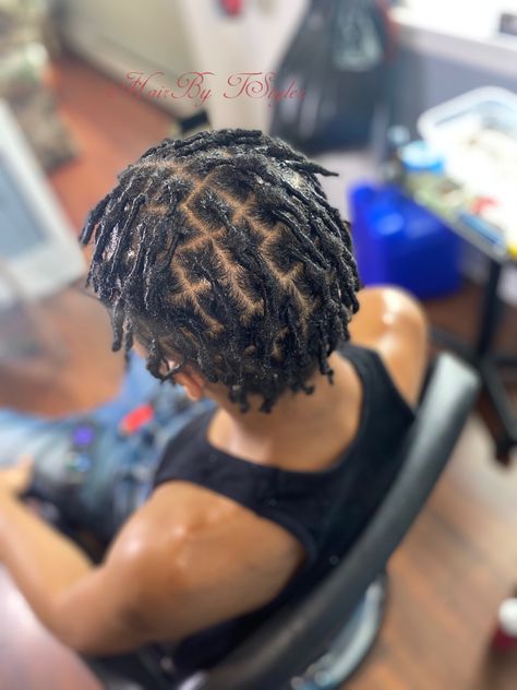 Starter Locs Styles For Short Hair Boys, Starter Locs Retwist, Starter Locs Men, Andre Tate, Loc Twist, Dread Journey, Twist Hair Men, Loc Retwist, Dreadlocks Hair Care