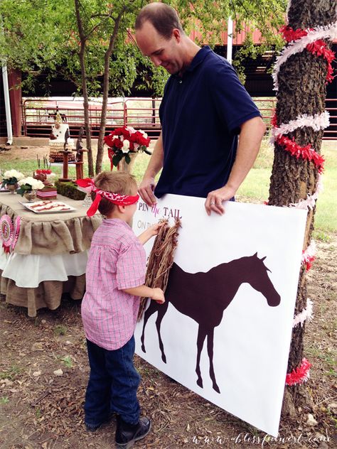 Cowboy Birthday Party Activities, Western Theme Decorations Diy, Wild West Party Activities, Horse Party Activities, Rodeo Birthday Party Activities, Western Party Activities, Farm Party Activities, Horse Activities For Kids, Western Activities