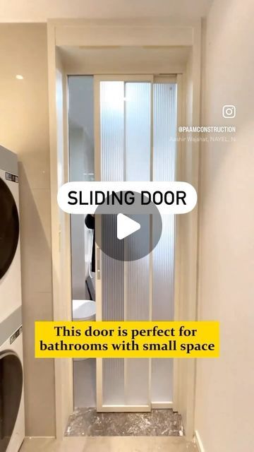 Paam | Home Interior Experts by Akhilesh Mishra on Instagram: "Extremely narrow bathroom PD Door.

#foldingdoor #lidingdoor #aluminumwindowa ce #windows #windowfactory #fyp #foryou #viral #homedecor #homedecormalaysia

#carporch #patio #foldingdoor #safetydoor

#outdoortiles #houserenovation" Narrow Door, Kitchen Door Designs, Narrow Bathroom, Bathroom Gadgets, Home Design Diy, Door Bathroom, House Facades, Modern House Facades, Tv Wall Design