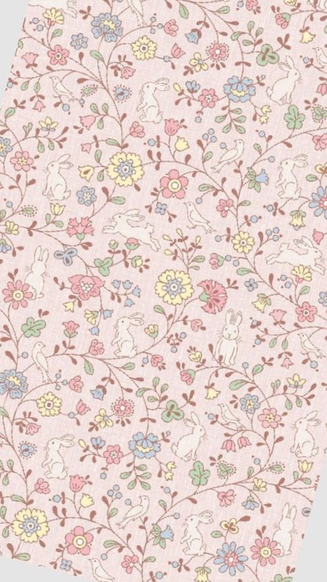 Lullaby Wallpaper, Bunnies And Flowers, Burke Decor, Bedroom Styles, Wallpapers Vintage, Digital Wallpaper, Tropical Flowers, Pink Wallpaper, Flower Wallpaper