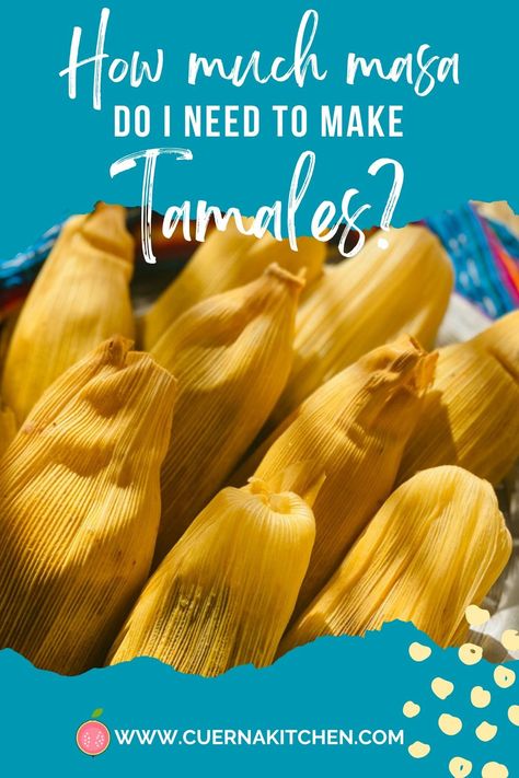 Prepared Masa For Tamales, How To Make Masa, Tamale Masa Recipe Easy, Small Batch Tamales, Tamale Dough Recipe, Tamale Masa Recipe, Best Tamale Recipe, Tamale Masa, Authentic Tamales Recipe