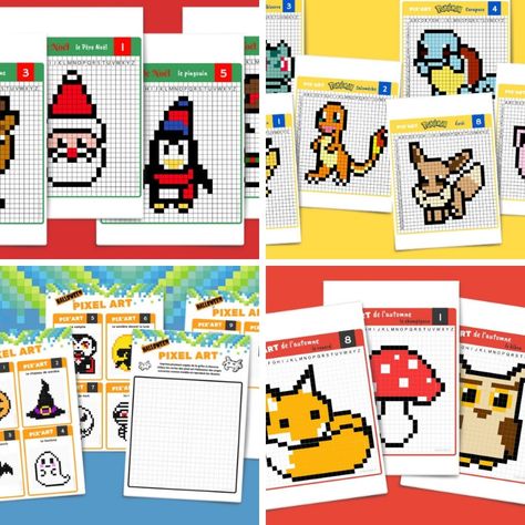 Retrouvez tous nos modèles de dessin pixel art : Pokemon, Mario, Halloween, Noël. Des nombreux exemples à imprimer gratuitement avec plusieurs niveaux de difficulté : facile ou difficile pour enfant comme pour les adultes :) Pixel Art Noel, Mario Halloween, Pixel Pokemon, Image Pixel Art, Modele Pixel Art, Pixel Art Pokemon, Art Pokemon, Corner To Corner Crochet, Pix Art