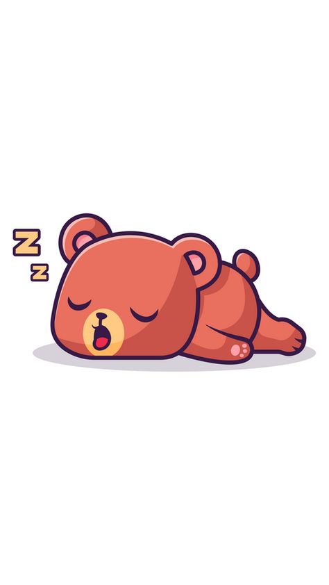 The cutie in our fanart Cute Red Bear Sleeps Sticker seems to be in its hibernation period. During this time, bears slow their metabolism and lower their body temperature to conserve energy. They may... Sleep Stickers, Sleeping Sticker, Sleepy Bear, Conserve Energy, Sleeping Bear, Animal Illustrations, Chrome Web, Cute Paintings, Phone Stickers