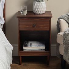 Scandinavian Side Table, Transitional Nightstand, Modern Chests, Mid Century Modern Minimalist, Arched Headboard, Walnut Nightstand, Kids Nightstand, Slatted Headboard, 3 Drawer Nightstand