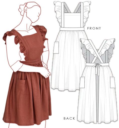 Pinafore apron pattern free