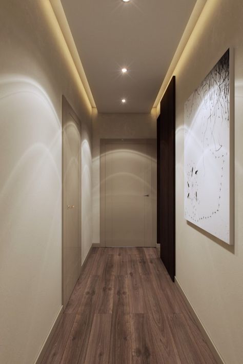 Open Plan Layouts for Modern Homes Open Plan Gypsum Ceiling, Corridor Soffit Design, Ceiling Hallway Design, Suspended Ceiling Lighting, Ceiling Design Hallway, Interior Corridor Design, Gibson Board Ceiling, Corridor False Ceiling, Corridor Ceiling Design