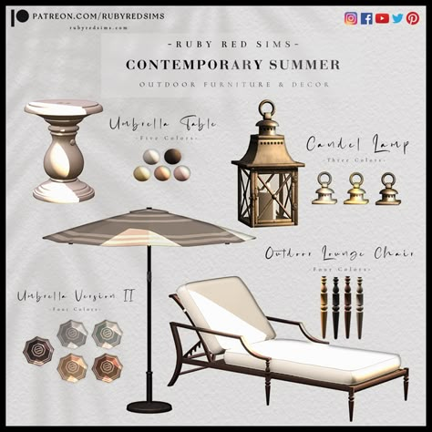 2022.08 - Contemporary Summer Part 2 - Download - [FREE] | Patreon The Sims 4 Outdoor Cc, Sims 4 Cc Pictures Decoration Patreon, Sims 4 Cc Outdoor Furniture, Sims 4 Outdoor Cc, Sims 4 Rich Cc, Sims 4 Cc Home Decor, Sims 4 Cc Outdoor, Cc Accessories, Mods Sims 4