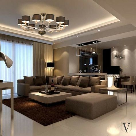 House Interior Living Room, House Interior Decor Ideas, Ceiling Design Living Room, Beige Living Rooms, Plaster Ceiling, Interior Living Room, Living Room Sofa Design, Interior Kitchen, Living Room Design Decor