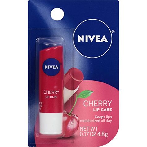 Nivea Lip Butter, Nivea Lip Balm, Cherry Extract, Moisturized Lips, Lip Balm Collection, Cherry Lips, Flavored Lip Balm, Cherry Fruit, Feel Beautiful