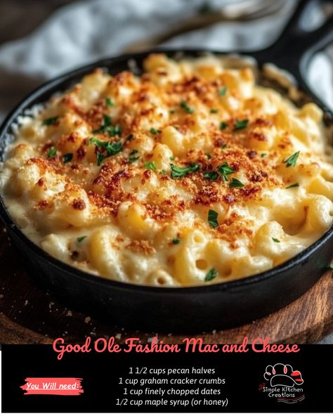 Looking for a comforting and classic dish that never goes out of style? Check out this recipe for Good Ole Fashion Mac and Cheese! Creamy, cheesy, and oh-so delicious, this homemade mac and cheese will have you coming back for seconds. Perfect for a cozy night in or a family gathering, this dish is sure to be a hit with everyone. Save this recipe for your next meal prep or dinner party! #macandcheese #comfortfood #homemade #classicrecipe Mac And Cheese For Two Baked, Elbow Mac And Cheese Recipe, Best Macaroni And Cheese Baked Mac, Mac N Cheese Corn Casserole, Texas Roadhouse Mac And Cheese Recipe, Saltgrass Mac And Cheese Recipe, Christmas Mac N Cheese, Baked Mac & Cheese, Easy Mac Cheese Recipes