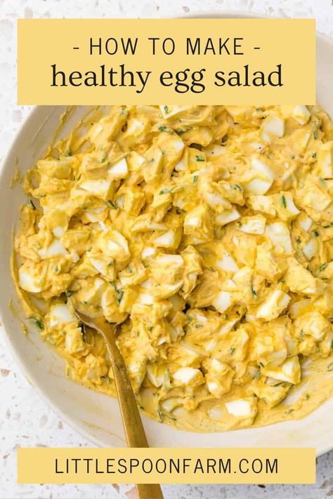 Mustard Egg Salad, Crossfit Meals, Little Spoon Farm, Keto Egg Salad, White Recipes, Egg Salad Recipe Healthy, Healthy Egg Salad, Egg White Recipes, Farm Recipes