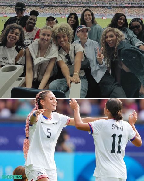 When words collide: 🐐’s edition   Serena Williams, Leah Williamson, Megan Rapinoe, Dawn Staley, Sue Bird, Martine Rose, Angela Manuel-Davis, Elle Smith, Diljeet Dosanjh Taylor, Pat Mcgrath at the Olympics 😮‍💨 Elle Smith, Dawn Staley, Goals Icons, Sue Bird, Leah Williamson, Sports Couples, Megan Rapinoe, Martine Rose, The Olympics