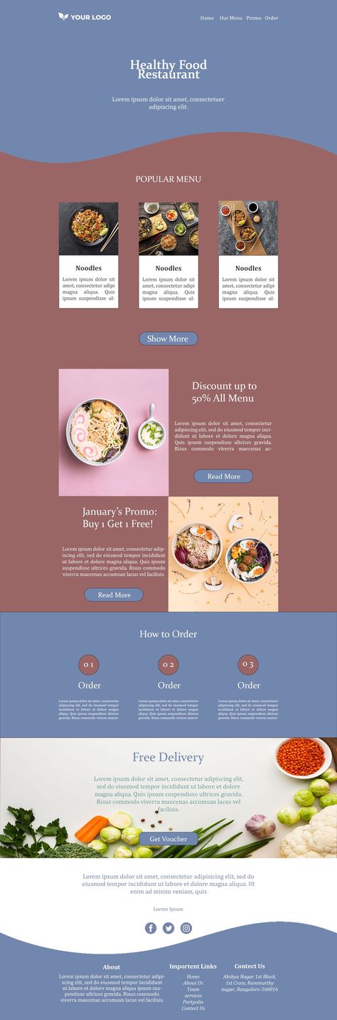 Best Food Blog Website Design Examples Food Blog Website Design, Food Blog Website, Healthy Restaurant Food, Blog Website Design, Webpage Design, Blog Website, Best Food, Best Foods, Food Blog