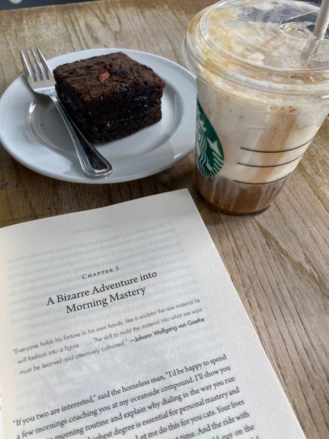 #booklovers #5amclub #bookstoread #aesthetic #starbucks #pecanbars #food #cafe #teia Starbucks Reading Aesthetic, Aesthetic Starbucks, 5am Club, Pecan Bars, Food Cafe, Starbucks Coffee, Cafe, Reading, Ethnic Recipes