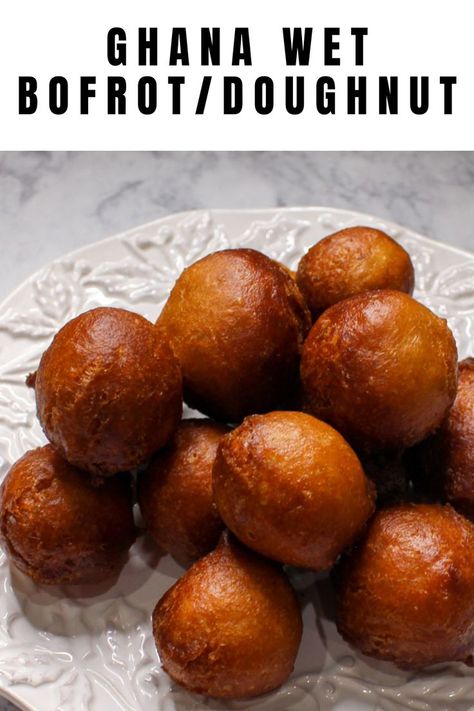 Delicious bofrot or doughnut for your next breakfast. Ghana Food Recipes Desserts, Bofrot Recipe, Ghana Desserts, Ghanaian Food Snacks, Doughnut Recipe Without Yeast, Puff Puff Nigerian, African Doughnut Recipe, Puff Puff Nigerian Recipe, How To Make Nigerian Puff Puff