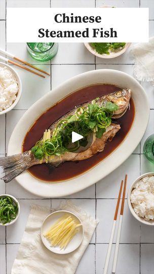 45K views · 147 reactions | 20 Minute Steamed Fish 😋

This easy Cantonese steamed fish is perfect for a quick and delicious meal. Use a whole fish for a family-sized meal, or opt for a filet for an individual portion.

Comment “recipe please” and and I’ll send my recipe right away! And don’t forget to follow me or sometimes message settings won’t let me share my recipe ✨
.
.
.
 #dinnerideas#steamedfish#cantoneserecipes #Easyrecipes #chinesefood #fishrecipes #cantonese

https://takestwoeggs.com/chinese-steamed-fish/ | Takes Two Eggs Dairy Free Vegetable Recipes, Chinese Steamed Fish, Steamed Fish Recipes, Gluten Free Yeast Free, Whole Fish, Fish Dinner Recipes, Steamed Fish, Fish Recipe, Fish Dinner