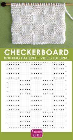 Basketweave Stitch, Studio Knit, Crochet Tutorial Pattern, Knitting Stitches Tutorial, Beginner Knitting Patterns, Easy Knitting Patterns, How To Knit, Blanket Knitting Patterns, Knit Stitch Patterns