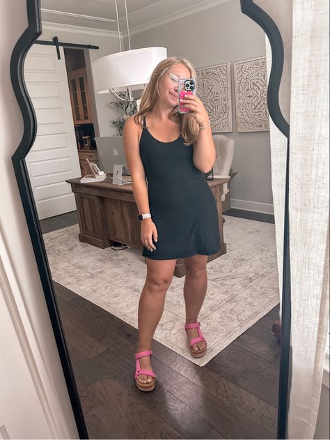 Athletic dress outfit idea - 50% off - casual summer style - Las Vegas summer outfit idea - summer travel outfit Follow my shop @ThatComfyMom on the @shop.LTK app to shop this post and get my exclusive app-only content! #liketkit #LTKtravel #LTKSeasonal #LTKFind @shop.ltk https://liketk.it/4dBWr Halara Dresses Outfit, Sporty Dress Outfit, Athletic Dress Outfit, Summer Travel Outfit, Las Vegas Summer, Vegas Summer, Sport Dress Outfit, Sporty Dress, Athletic Dress