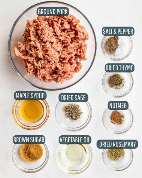 Homemade Breakfast Sausage Recipe, Breakfast Sausage Seasoning, Sausage Making Recipes, Pork Sausage Recipes, Pork Breakfast Sausage, Homemade Breakfast Sausage, Homemade Sausage Recipes, Sausage Seasoning, Breakfast Sausage Recipes