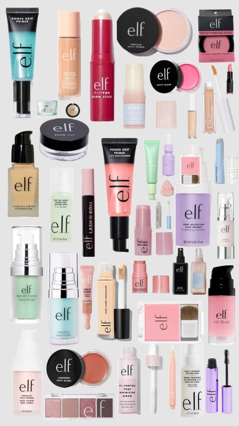 #beauty #asethetic #elf Preppy Makeup, Makeup Order, Best Drugstore Makeup, Makeup List, Makeup Help, Easy Makeup Tutorial, Face Makeup Tips, Face Makeup Tutorial, Elf Makeup