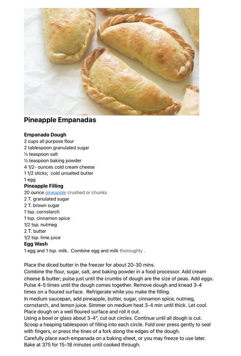 Empanadas Recipe Pineapple, Christmas Empanadas, Empanadas Pumpkin, Pineapple Empanadas, Outback Bread, Mexican Dessert Recipes Easy, Chicken Empanada, Easy Empanadas Recipe, Homemade Empanadas