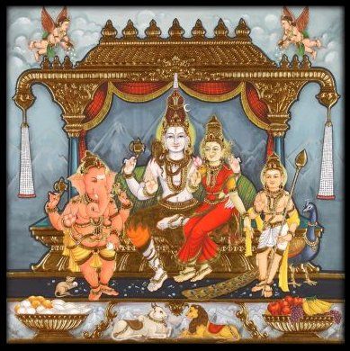 . Hamsa Painting, साईं बाबा, Mysore Painting, Tanjore Paintings, Paintings Pictures, Shiva Family, Lord Siva, Shiva Parvati Images, Lord Shiva Family