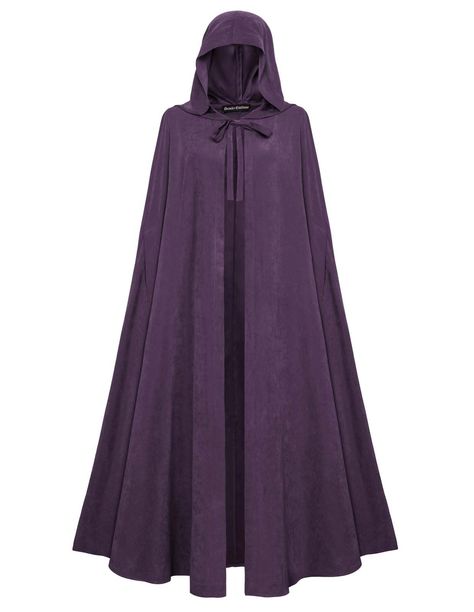 PRICES MAY VARY. HOBBIT CLOAK- This Renaissance Cape features a druid hood that drapes over the back of your head. The cloak's design draws inspiration from the medieval periods, making it a standout piece for any themed event UNISEX FIT - Designed to fit both men and women, this cloak with hood is versatile and can be easily paired with various costumes, making it a great addition to any wardrobe ONE SIZE CLOAK - One size cloak with a back length of approximately 130cm (51.2 inches), the mediev Cloak Fashion Modern, Medieval Cloak Woman, Lord Of The Rings Costumes For Women, Hobbit Cloak, Enchantress Costume, Elven Cloak, Medieval Clothing Women, Medieval Cape, Witch Cloak