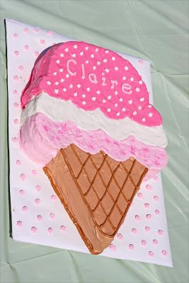 The Larson Lingo: Claire's Ice Cream 1st Birthday Party! Ice Cream 1st Birthday Party, Ice Cream 1st Birthday, Diy 1st Birthday Decorations, Ice Cream Birthday Party Theme, Ice Cream Party Theme, Ice Cream Cone Cake, Ice Cream Birthday Cake, Ice Cream Cupcakes, Ice Cream Birthday Party