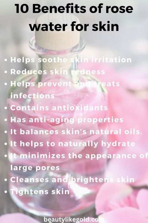 10 benefits of rose water for skin Uses For Rose Water, Benefits Of Rose Water, Rose Water For Skin, Rose Water Benefits, Skin Care Home Remedies, Homemade Face Cream, Face Skin Care Routine, Face Care Routine, Water Benefits